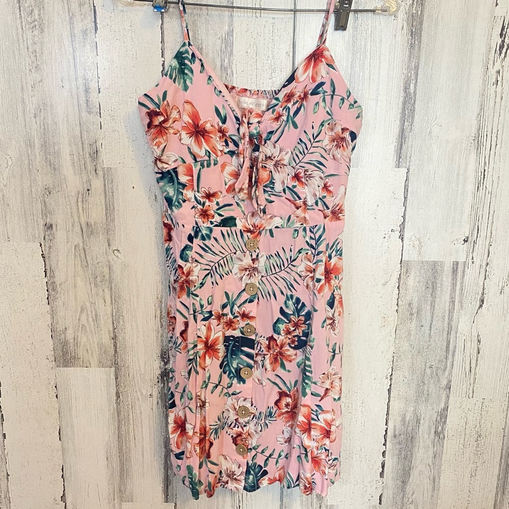 Band of Gypsies Pink Spaghetti Strap Dress